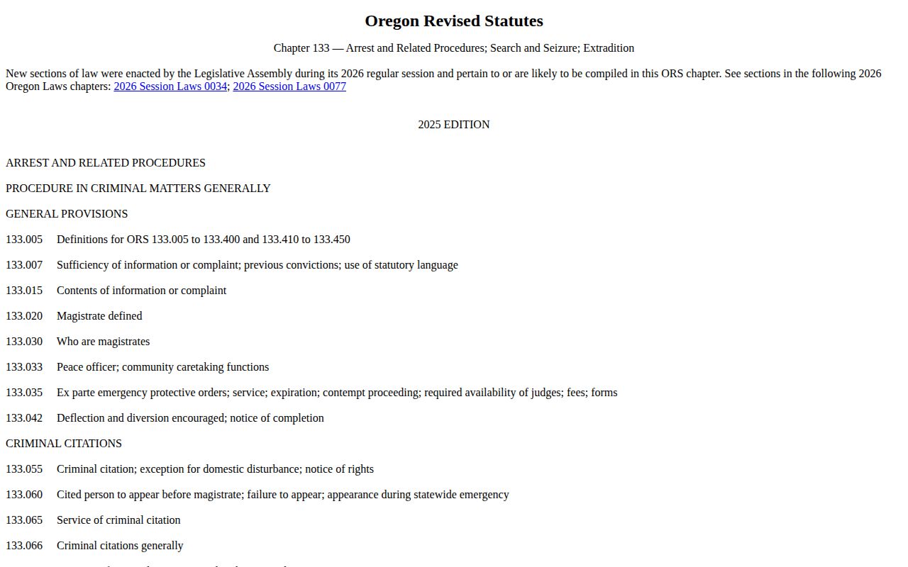 Oregon law governing Jefferson County released inmate mugshots